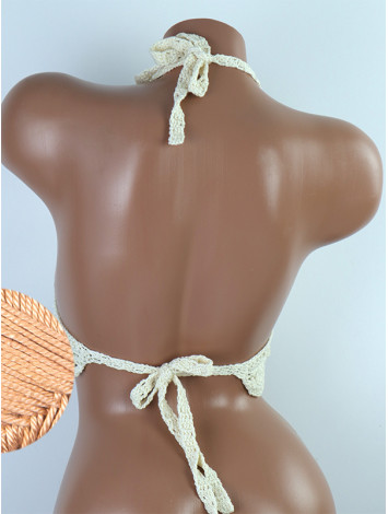 Tassel Drops Crochet: Whimsical Knots - Crochet Bikini Top
