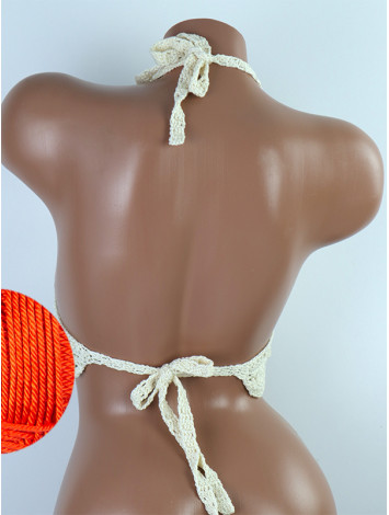 Tassel Drops Crochet: Whimsical Knots - Crochet Bikini Top
