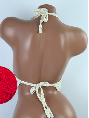 Tassel Drops Crochet: Whimsical Knots - Crochet Bikini Top