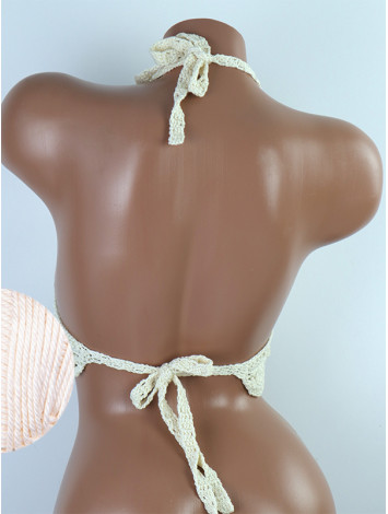 Tassel Drops Crochet: Whimsical Knots - Crochet Bikini Top