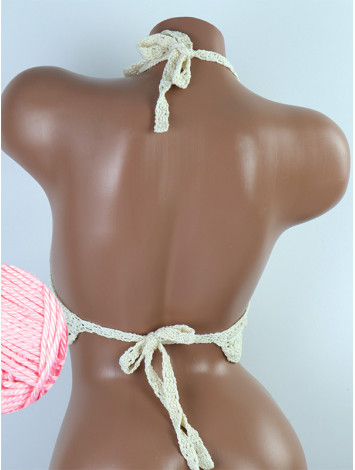 Tassel Drops Crochet: Whimsical Knots - Crochet Bikini Top