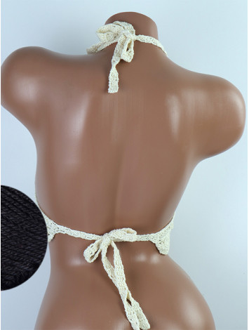 Tassel Drops Crochet: Whimsical Knots - Crochet Bikini Top