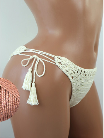 Tropicana Tassels: Boho Breeze Bikini - Низ Бікіні В'язаний Гачком