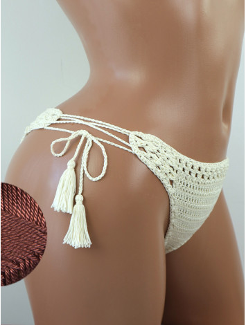 Tropicana Tassels: Boho Breeze Bikini - Низ Бікіні В'язаний Гачком