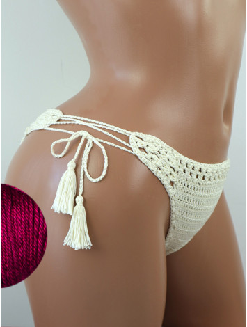 Tropicana Tassels: Boho Breeze Bikini - Низ Бікіні В'язаний Гачком