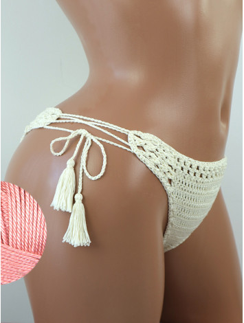 Tropicana Tassels: Boho Breeze Bikini - Низ Бікіні В'язаний Гачком