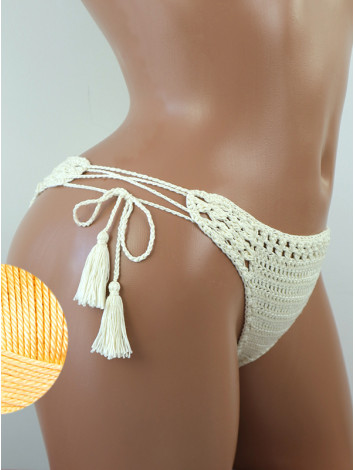 Tropicana Tassels: Boho Breeze Bikini - Низ Бікіні В'язаний Гачком