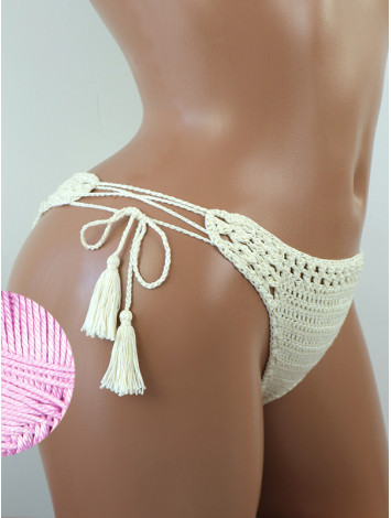 Tropicana Tassels: Boho Breeze Bikini - Низ Бікіні В'язаний Гачком