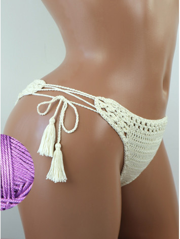 Tropicana Tassels: Boho Breeze Bikini - Низ Бікіні В'язаний Гачком