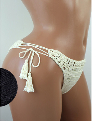 Tropicana Tassels: Boho Breeze Bikini - Низ Бікіні В'язаний Гачком
