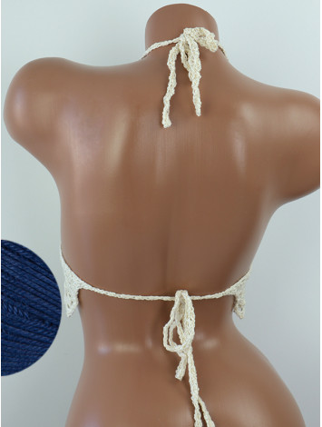 Whispering Flowers: The Tenderness of Bloom - Crochet Bikini Top