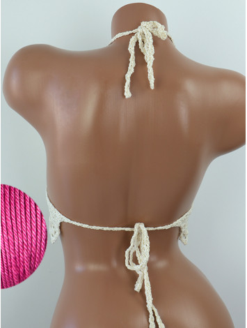 Whispering Flowers: The Tenderness of Bloom - Crochet Bikini Top