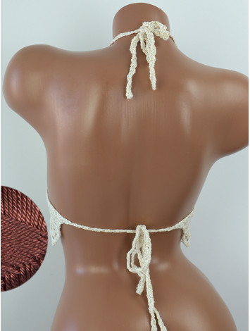 Whispering Flowers: The Tenderness of Bloom - Crochet Bikini Top