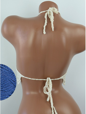 Whispering Flowers: The Tenderness of Bloom - Crochet Bikini Top