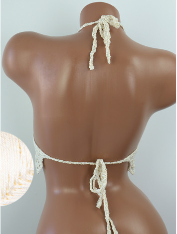 Whispering Flowers: The Tenderness of Bloom - Crochet Bikini Top