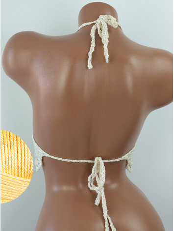 Whispering Flowers: The Tenderness of Bloom - Crochet Bikini Top