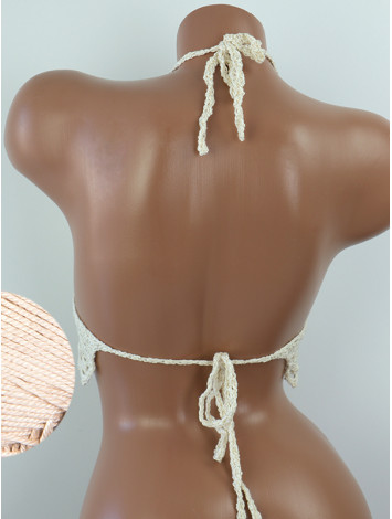 Whispering Flowers: The Tenderness of Bloom - Crochet Bikini Top