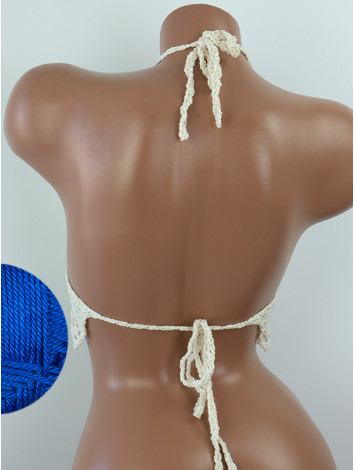 Whispering Flowers: The Tenderness of Bloom - Crochet Bikini Top