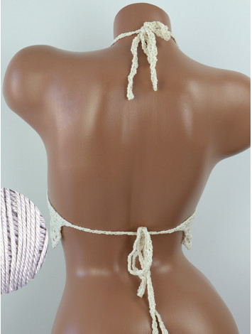 Whispering Flowers: The Tenderness of Bloom - Crochet Bikini Top