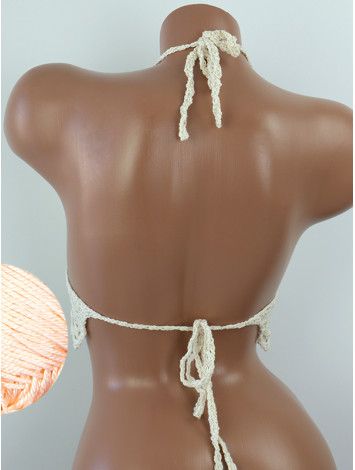 Whispering Flowers: The Tenderness of Bloom - Crochet Bikini Top