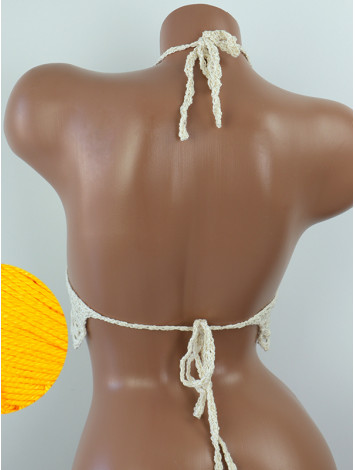 Whispering Flowers: The Tenderness of Bloom - Crochet Bikini Top