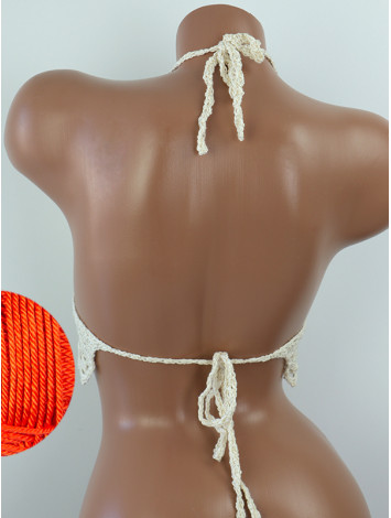 Whispering Flowers: The Tenderness of Bloom - Crochet Bikini Top