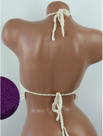 Whispering Flowers: The Tenderness of Bloom - Crochet Bikini Top