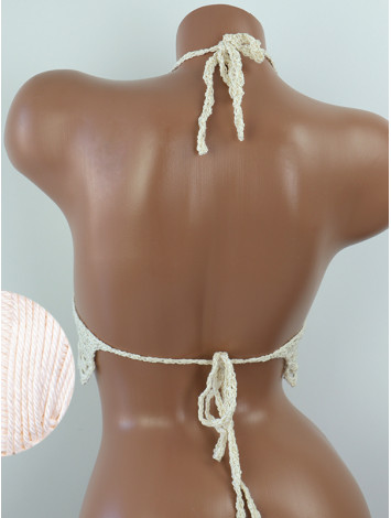 Whispering Flowers: The Tenderness of Bloom - Crochet Bikini Top