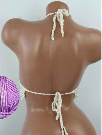 Whispering Flowers: The Tenderness of Bloom - Crochet Bikini Top