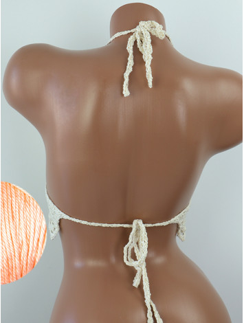 Whispering Flowers: The Tenderness of Bloom - Crochet Bikini Top