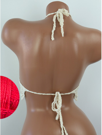 Whispering Flowers: The Tenderness of Bloom - Crochet Bikini Top