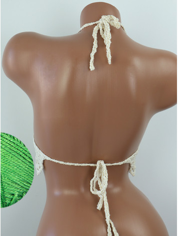 Whispering Flowers: The Tenderness of Bloom - Crochet Bikini Top