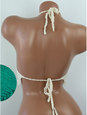 Whispering Flowers: The Tenderness of Bloom - Crochet Bikini Top