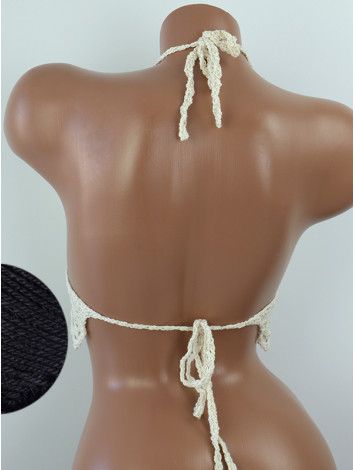 Whispering Flowers: The Tenderness of Bloom - Crochet Bikini Top