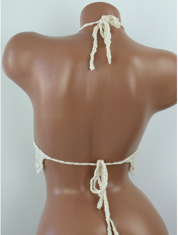 Whispering Flowers: The Tenderness of Bloom - Crochet Bikini Top