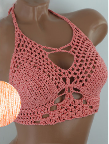 Diamond Net: Lace-Up Cinched - Топ В'язаний Гачком