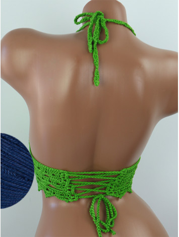 Linked Allure: Tie-Back Infinity Beauty - Топ В'язаний Гачком