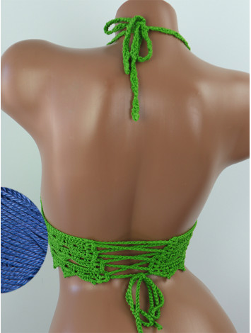 Linked Allure: Tie-Back Infinity Beauty - Топ В'язаний Гачком