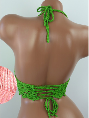 Linked Allure: Tie-Back Infinity Beauty - Топ В'язаний Гачком