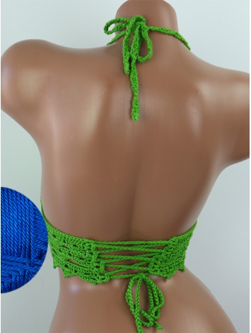 Linked Allure: Tie-Back Infinity Beauty - Топ В'язаний Гачком