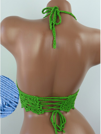 Linked Allure: Tie-Back Infinity Beauty - Топ В'язаний Гачком