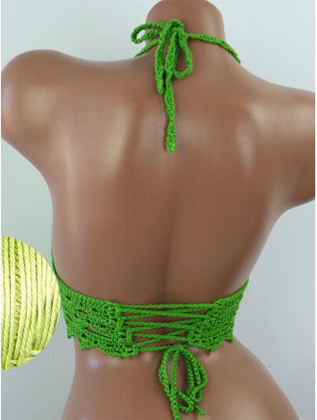 Linked Allure: Tie-Back Infinity Beauty - Топ В'язаний Гачком