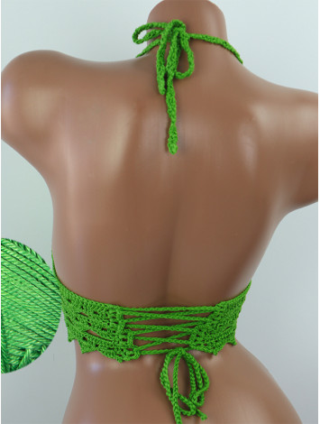 Linked Allure: Tie-Back Infinity Beauty - Топ В'язаний Гачком