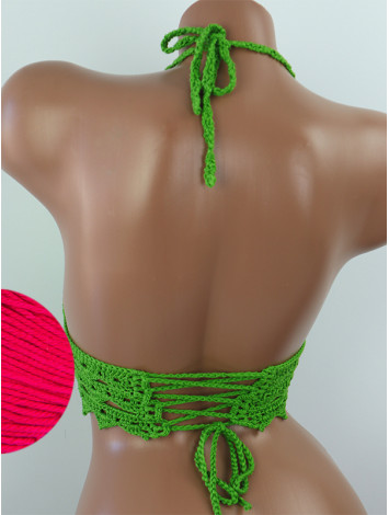 Linked Allure: Tie-Back Infinity Beauty - Топ В'язаний Гачком