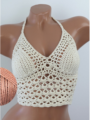 Corset-Style: Lace Labyrinth - Топ В'язаний Гачком