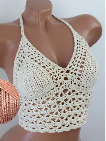 Corset-Style: Lace Labyrinth - Топ В'язаний Гачком