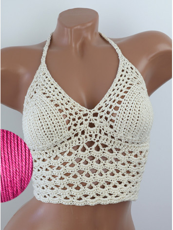 Corset-Style: Lace Labyrinth - Топ В'язаний Гачком