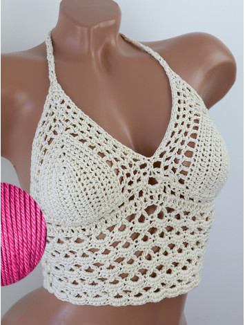 Corset-Style: Lace Labyrinth - Топ В'язаний Гачком