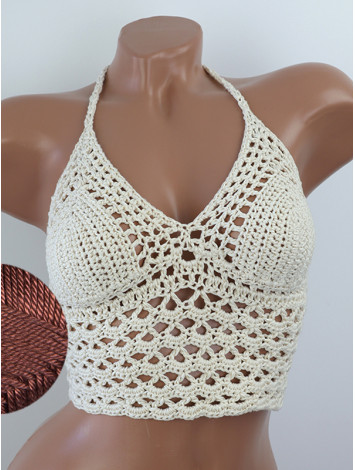 Corset-Style: Lace Labyrinth - Топ В'язаний Гачком