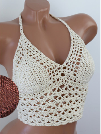 Corset-Style: Lace Labyrinth - Топ В'язаний Гачком